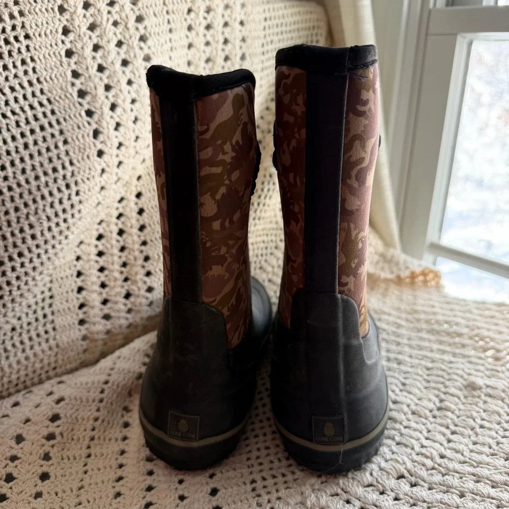 Lone Cone Kids Neoprene Pull On Waterproof Boots Winter Snow Size 4